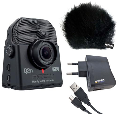Zoom Q2n-4K Handy Recorder - keepdrum Zubehör-Set Bundle