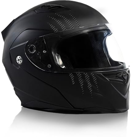 Finest Folia - Set di 2 adesivi graffi per casco, 7,5 x 7,5 cm, motivo monster artiglio, per casco moto, auto e motoradhelm, autoadesivo, impermeabile, K173 (carbonio)