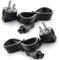 3 Pin Computer Cable (2 Stück 1.5m), CYD Laptop Netzkabel 3 Polig 250V 10A Kompatible mit TV netzkabel Samsung LG Stecker Stromkabel Monitor LG HP Philips Samsung