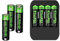 Coolifepro Akku Ladegerät mit 8 x 1.5V AA Lithium Akkus（3500mWh, für Li-ion Lithium AA AAA Wiederaufladbare Batterien Auch, Batterie Ladegerät hat Mehrere Garantien, Sicher und Langlebig