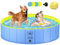 COZII Dog Paddling Pool, Foldable Dog Pool Non-Slip, Durable Large Paddling Pool for Dogs, Upgraded 6mm PP Board and Hard PVC, Portable Swimming Pool for Kids, Doggy, Pets(80 x 20cm)