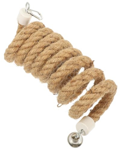 BELLIFFY Hanging Rope Toy - Parrot Stand with Perches for Bird Cages