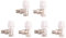 Echwave Lot de 6 robinets thermostatiques 15 mm x 1/2 TRV thermostatique pour la maison Büro
