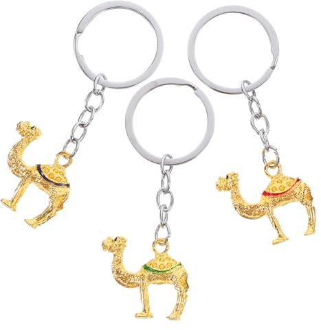 Zerodeko 3Er Set Kamel Schlüsselanhänger Stilvoller Tier Charm Anhänger Kompakt Leicht Für Tasche Rucksack Damen Accessoire