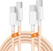 2Pack 2M USB C to USB C Charger Cable, 60W Type C Fast Charging Wire Lead Long for Apple iPhone 16 Pro Max/16/15 Pro/15 Plus/iPhone 15/Samsung Galaxy S23+/S22 Ultra/MacBook Pro/iPad Orange
