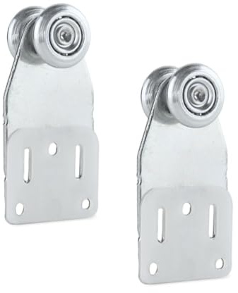 TENDAGGIMANIA Führungsrollen Schiebetor für C Schiene verzinktem Eisen-Gewicht unterstützt 35 KG MAX Laufschienen für Schiebetüren, PVC Plane, Laube und Schuppen-Laufrollen mit Kugellager SET 2 STUCK