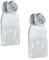 TENDAGGIMANIA Laufrolle aus verzinktem Eisen Anpassende Schiebbare -2 Stuck Laufrolle für Schiebetür - 23 mm - für MR3 - Ideal für Plane aus PVC, Stoff, Laube und Schuppen