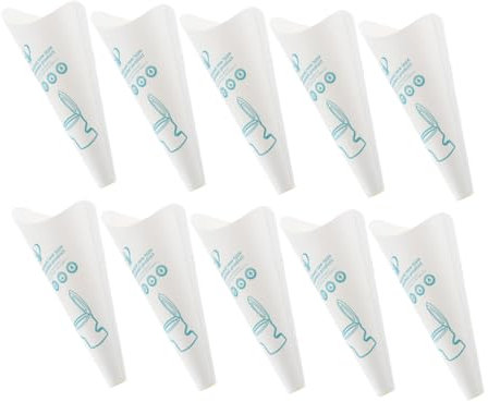 SUPVOX Embudo Urinario para Mujeres Portátil De Papel Desechable, 12 Unidades, Accesorio para Viajes y Senderismo, Dispositivo Higiénico para Al Aire Libre, Adecuado para Embarazadas y Camping