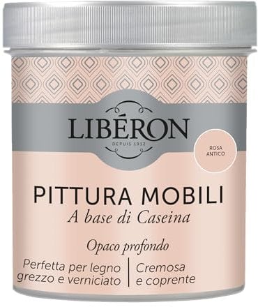 Libéron Pittura Mobili a base di Caseina Rosa Antico 0.5 L