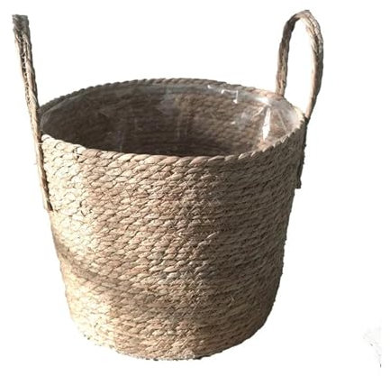 SHBHWS Cesta De Flores Maceta de Mimbre, Cesta for Flores, Cesta de Mimbre for jardín, Cesta de Flores de Paja, 20/25/30CM para Boda Ceremonia Fiesta, DecoracióN del JardíN(30cm)