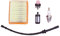 LAERNPU Kit de bujías, Filtro de Aire y Combustible, Manguera, cebador, Bombilla y bujías for Stihl FS120, FS200, FS250, FS300, FS400 y FS450.