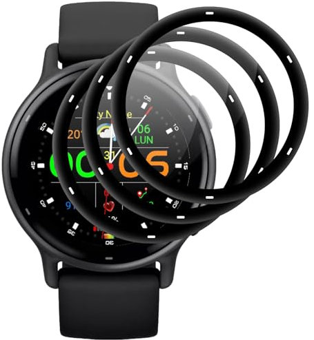 IQShield Verre Trempé pour Garmin Vivoactive 5, 3 Pièces Haut Définition Protection écran, Vitre Protection de Anti Rayures, 3D Couverture Complète, Sensible au Toucher, Anti-Empreintes
