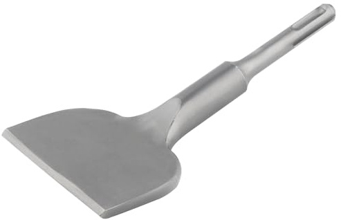 GIVIHGETI SDS Plus Fliesenmeißel 165 x 75 mm aus Spezialstahl, Flachmeißel Abgewinkelt, für Fliesen, Fliesenkleber, Heimwerken, für alle SDS Plus Schlag-& Bohrhämme