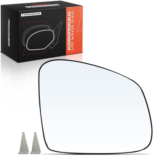 Frankberg Miroir, rétroviseur extérieur, verre de rétroviseur extérieur | Convexe, manuellement, droite; 963650968R; Compatible avec: Fortwo Cabriolet 453, Twingo III BCA BCM