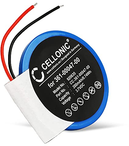 CELLONIC, Batterie pour Montre Intelligente et Bracelet de Fitness Compatible avec Garmin Approach S2, Forerunner 110, Approach S3 (200mAh, 3.7V) Batterie de Remplacement 361-00047-00 361-00064-00