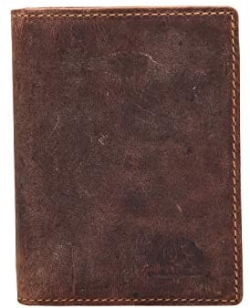 Greenburry Ausweistasche Vintage Dokumentenmappe Leder Ausweismappe mit RFID Schutz