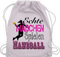 Turnbeutel Rucksack - WM 2023 Trikot Ersatz - Echte Mädchen Spielen Handball - Unisize - Pastell Rosa - sportbeutel baumwolle sport beuteltasche kinderbeutel baumwollbeutel stoffbeutel groß