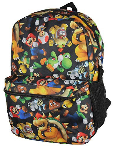 Nintendo Super Mario Bros.mochila todo carácter imprimir 16 Los niños Mochila escolar