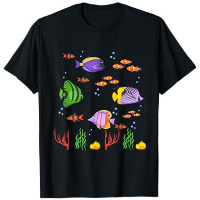 Aquarium Tier Geschenk Tiermotiv Angeln Fisch T-Shirt