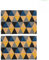 Nicola Spring Coir Door Mats - 60 x 40cm - Geometric - Pack of 2 - Decorative Indoor Front Door Floor Mat Entry Dirt Trapper Rug Outdoor Boot Scraper Non Slip Backing Doormat