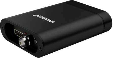 Unisheen USB 3.0 HDMI SDI Video Capture Card, Broadcast Game Live Stream, HDMI to USB 3.0 Dongle HD 1080P Live Stream(Support Level B)