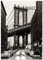 Panorama Poster Manhattan - Brücke New York 70x100cm - Gedruckt auf qualitativ hochwertigem Poster 250gr - Wandbild Wohnzimmer