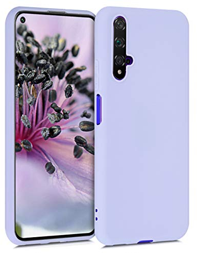 kwmobile Funda para Huawei Nova 5T Carcasa - Ultrafina de TPU y Silicona con Bordes elevados anticaídas - Lavanda Pastel