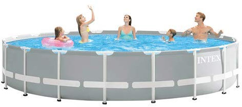 PISCINA FUORI TERRA INTEX PRISM FRAME cm 427 x 107 KIT COMPLETO POMPA SCALETTA