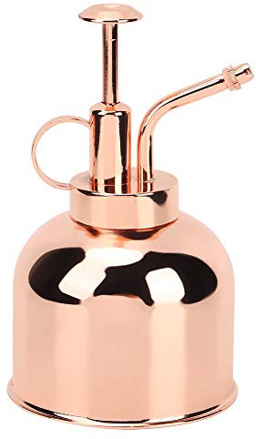 Ymiko Plant Mister Spray Bottle, Stainless Steel Plant Spray Bottle Mini Garden Watering for Outdoor Indoor Bonsai Succulents, Rose Gold