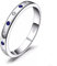 BAJIE Ehering Blauer Saphirring 925 Sterling Silber Damen Ehering