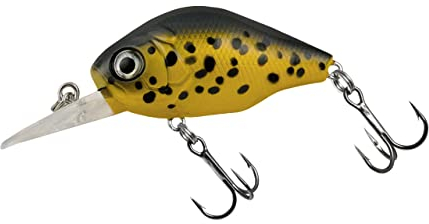 Nasty Bait Slinky | Crankbait | Wobbler I Angelköder | Länge 4,5cm - 1,77 | Gewicht 8g | 3D-Augen | BKK Premium Drillingshaken | UV aktive Modelle | schwimmend | für Barsch, Hecht und Zander
