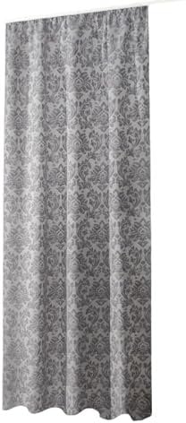 Clever-Kauf-24 Fertigschal Jasmin Silber BxH 140x245cm