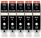 Amaprint 5 XL Patronen kompatibel mit Canon PGI 550 Schwarz passend für IP7250 IP8750 IX6850 MG5450 MG5550 MG5650 MG5655 MG6350 MG6450 MG6650 MG7150 MG7550 MX725 MX925