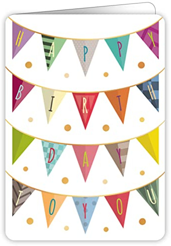 Quire Colourround Card Geburtstag Wimpelkette