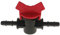 Gralara Absperrventil für Gerades Wasser, rot, 8mm