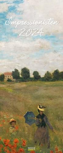 Impressionisten - Kalender 2024 - Hochformat - Korsch-Verlag - Kunstkalender - Vertikal-Kalender - 28,5 cm x 69 cm