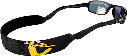 Cressi Eyewear Neo Retainer Correa Flotante de Neopreno para Gafas, Unisex-Adult, Negro/Amarillo, Talla única