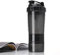 Black Protein Shaker Bottle - With Mixing Ball For Shake - Leak Proof Lid & Twist Off 3 Supplement Storage Compartments Pill Tray - Black Sports Water Bottle - Leak proof Protein Powder Shaker- 500ml