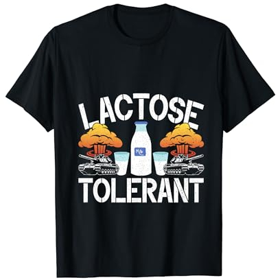 Lactose Tolerant Intolerant Humor Leche Lactose Tolerant Camiseta