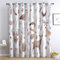 CozyRest Vorhang Blickdicht ösen 2er Set Aquarell Waldtiere Muster Gardine Lichtundurchlässig Fenstervorhang Wohnzimmer Bohemian-Stil Vorhänge Größe: H 214 x B 91.5 cm