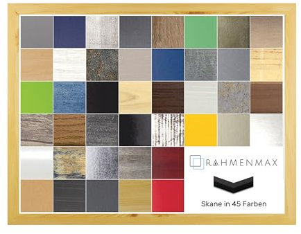 RahmenMax Skane Puzzlerahmen Bilderrahmen Posterrahmen 20 x 28 cm Kiefer Optik Passgenau Handgefertigt inklusive klarer Acryl Verglasung