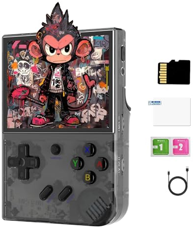 BuLuHAHA RG35XX Plus Retro Game Console di Giochi Portatile, IPS da 3,5 pollici, 64G sistema Linux Cortex-A53, Console Portatile supporta HDMI TV Output 3300mAh