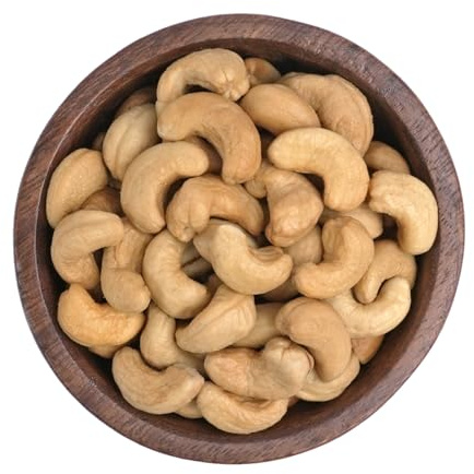KERNenergie Cashewkerne geröstet - geröstete, ungesalzene Cashews - Nüsse & Kerne aus eigener Rösterei - 1000g Dose, schwarz