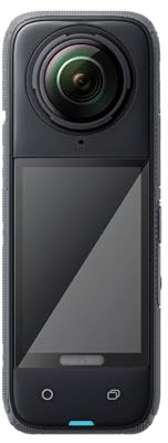 JJC [Paquete de 2] Protector de pantalla de vidrio templado para cámara Insta360 X4 360° 8K, ultra delgado HD de alta dureza, inastillable, antiburbujas