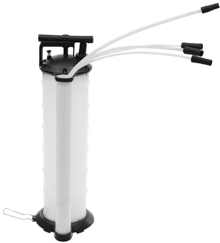 DAOHHFO Pompe d'aspiration d'huile manuelle de 7 l - Avec 4 tuyaux - Pour bateaux, tondeuses à gazon, automobiles