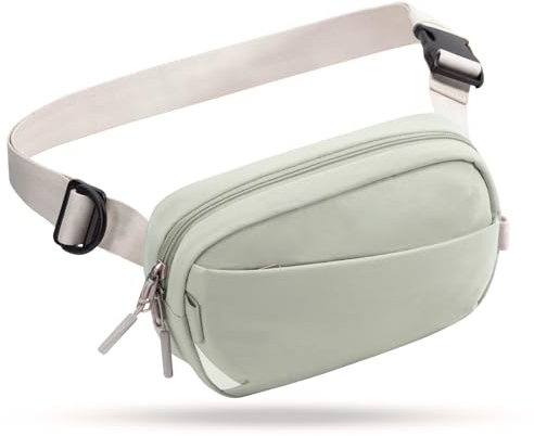 Inateck Sling Bag X-Mini, 1,5 Liter Bauchtasche Gürteltasche Damen Herren mit RFID Schutz Brusttasche für Reise, Sport, Wandern, Grün