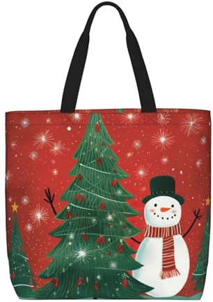 ENRPTY Lässige Schultertasche mit Weihnachtsmotiv, Handtasche, Outdoor, Urlaub, Wochenender, Reisen, Einkaufen