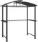 Massbinet Pavillon Grillpavillon mit Seitenregalen Anthrazit 210x114x230 cm Stahl