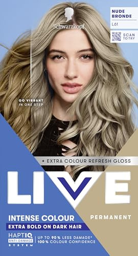 Schwarzkopf LIVE Intense Colour Hair Dye, L61 Nude Bronde