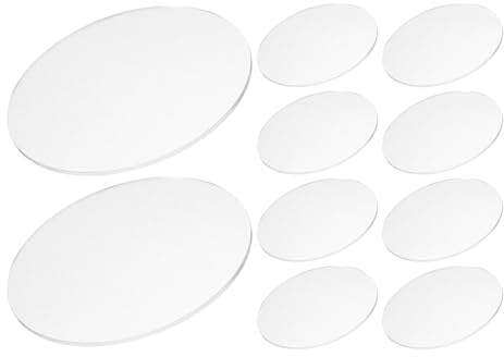 WESIEVYA 30 Stück Mr16gu10 Acryl Linsenabdeckungen Flache 5cm Runde Spotlampenschirme Hitzebeständig Transparent für Innen und Außenbeleuchtung